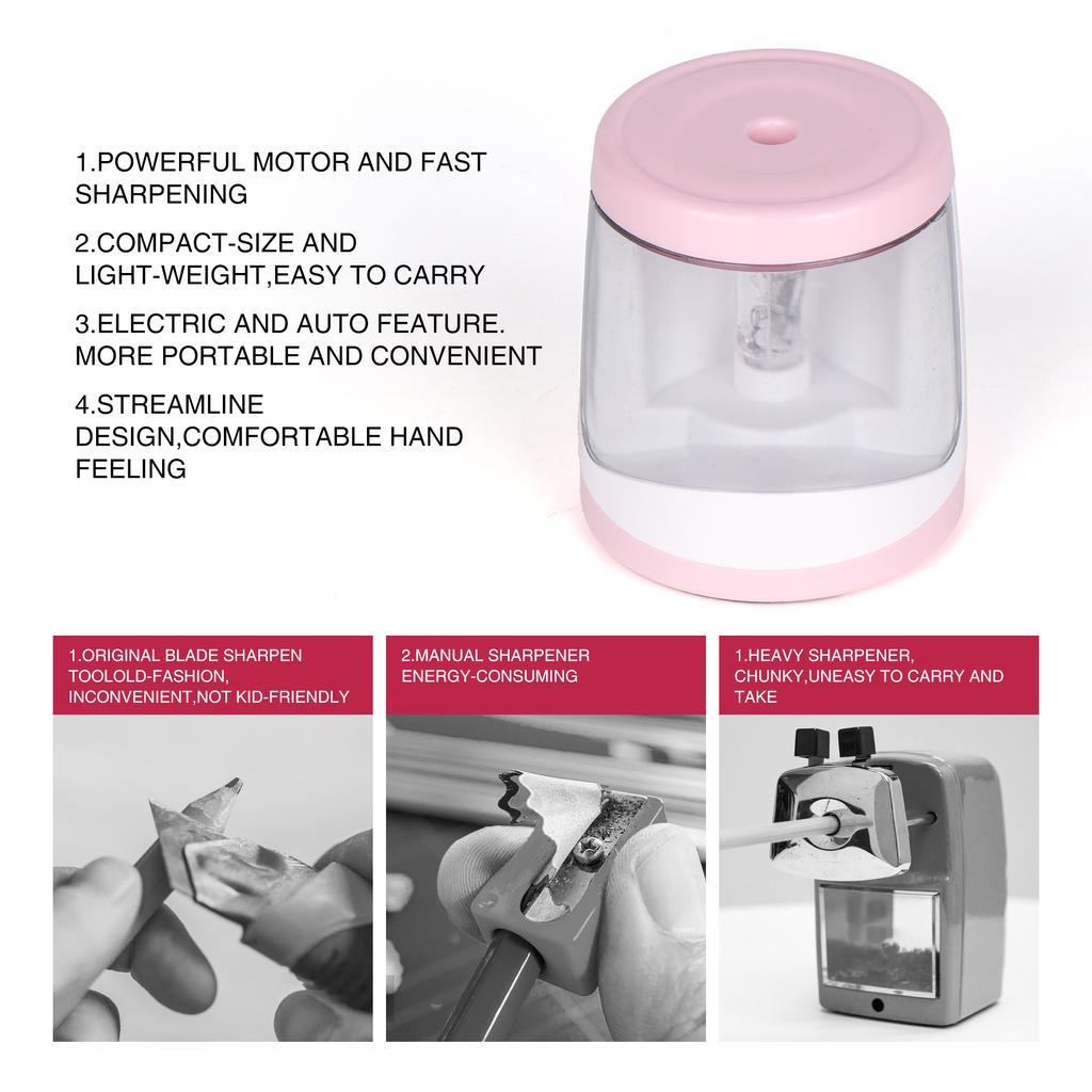 Электрическая точилка для карандашей Детская электрическая точилка для карандашей на батарейках Автоматическая беспроводная точилка