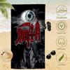 1 шт. Полотенце для пляжа D-Death Band с гигантским одинарным глазным яблоком, из микрофибры, быстросохнущее, в стиле олдскульного дэт-метала, для бассейна, пляжа, путешествий
