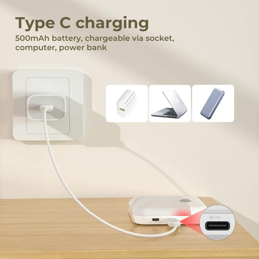 Датчик движения светодиодный ночник беспроводной настенный квадратный Usb умный перезаряжаемый магнитный 2-цветный светильник для спальни коридор прихожая лампа