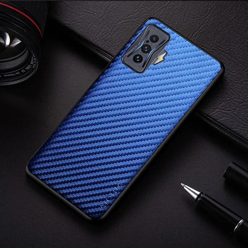 Carbon Fibre Texture Phone Case for Xiaomi Poco F4 GT Redmi K50 Gaming Fashion Design Back Cover Funda Coque for Poco F4 GT Case