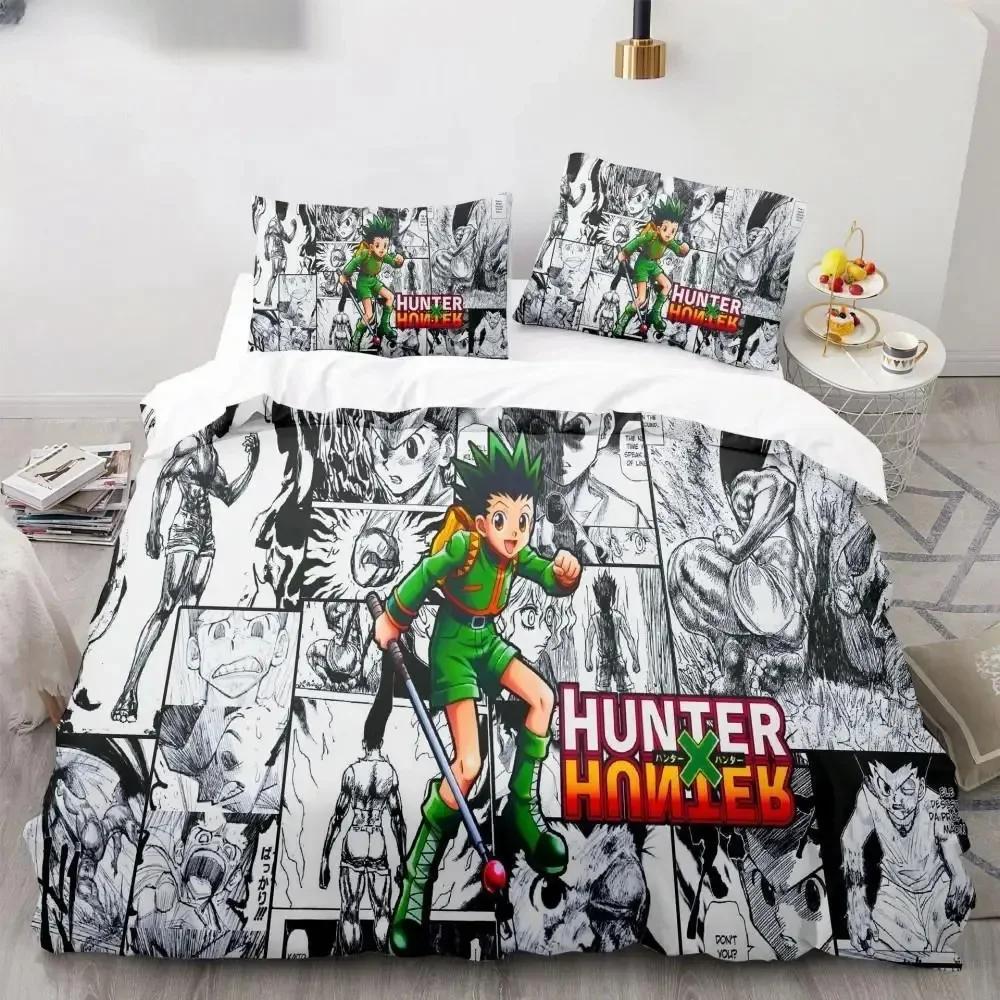 Новый японский аниме Hunter X Hunter Бискейт Крюгер Набор Beding Напечатанный Комплект Постельного Белья С Наволочкой Постель Мягкое Пододеяльник Мягкое Односпальное Двуспальное