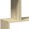Room Divider Bookshelf 5 Tier Sonoma Oak Finish 70 x 24 x 161 cm