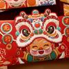 4Pcs/Set Dance Lion Red Envelope Dragon Year Chinese New Year Folding Packet Envelopes