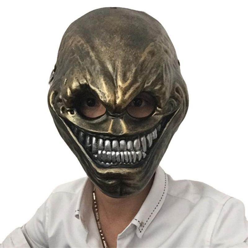 Уникальная маска из смолы серебряного, медного, синего и белого цветов для косплея и развлечений по игре Payday 2