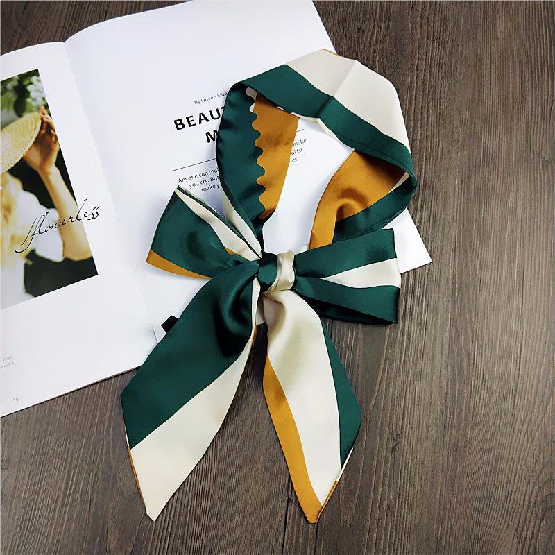 Small Scarf Women'S Long Style Spring And Autumn Double-Sided Decoration Versatile Winter Small Scarf Professional Scarf Long Scarf Accessory