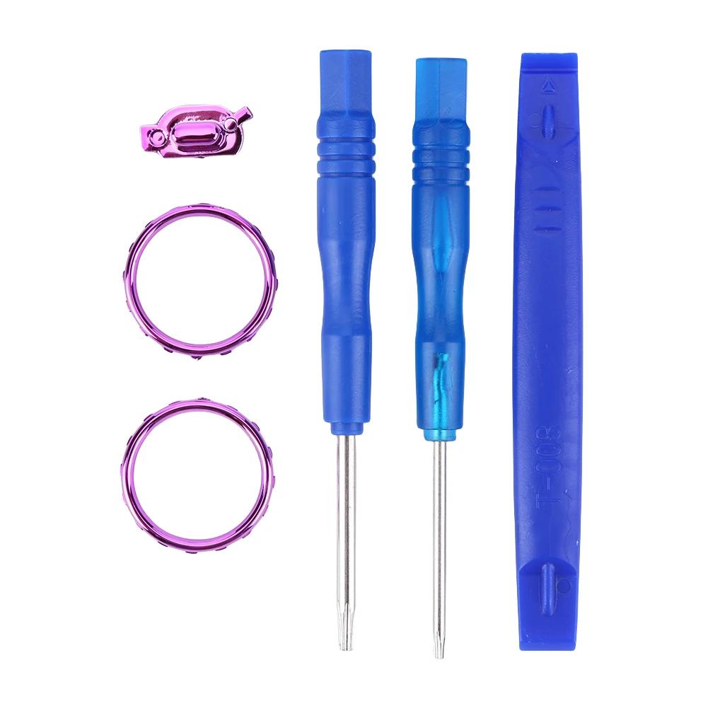 Акцентные кольца для джойстика Аксессуары для Xbox One Elite Series 2 Переключатели профилей Кнопки с отверткой Матовый хром