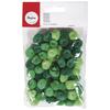 Pompons, 15 mm, 60 pces, vert assorti