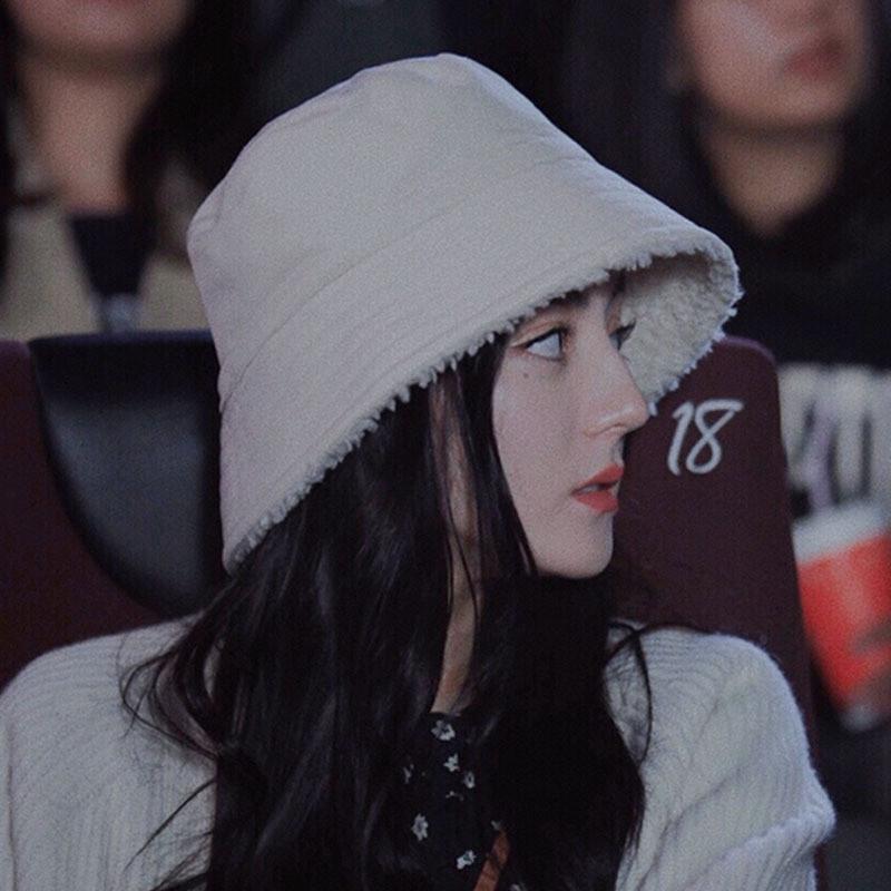 Стильная зимняя теплая пушистая шерпа панама для мужчин и женщин бежевого цвета