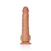 RealRock - Straight realistic dildo with testicles and suction cup 25.5 cm
