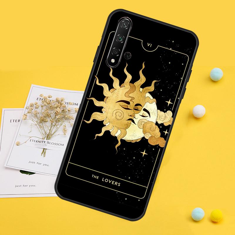 Чехол Луна и Солнце для Huawei Nova 7i 8i 11i 12i 12s 9 10 SE Y90 Y60 Y70 Y72 Y61 Y91 P30 P40 Lite P60 Pro
