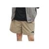 The North Face Solid Logo Three-Quarter Casual Shorts Unisex shorts Camel NS6NR04L