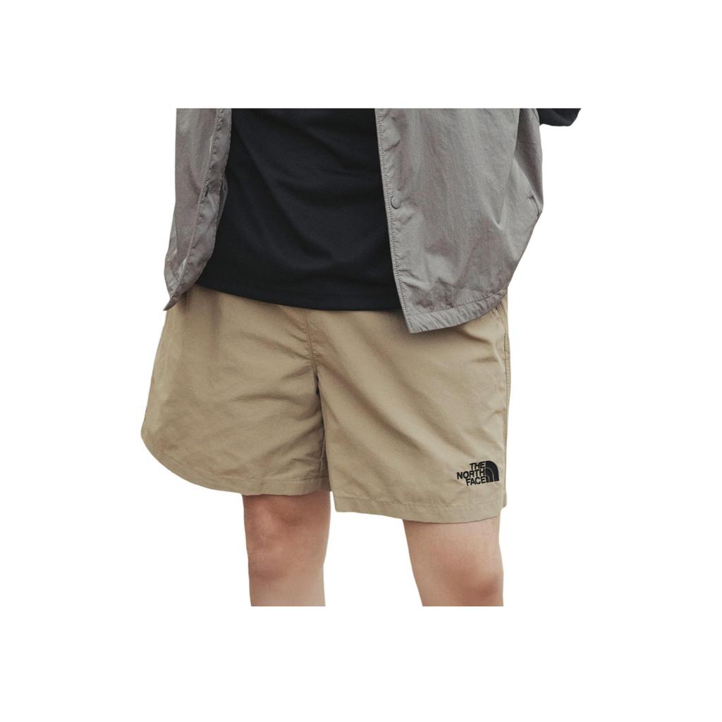 The North Face Solid Logo Three-Quarter Casual Shorts Unisex shorts Camel NS6NR04L
