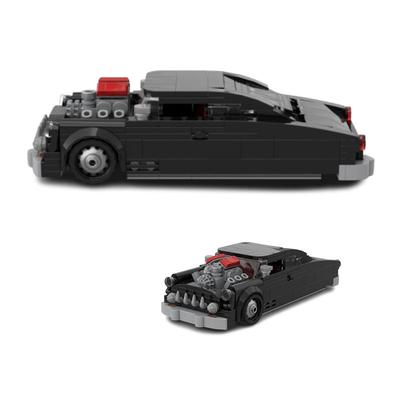 Строительный блок MOC из 257 деталей, модель гоночного автомобиля/спортивного автомобиля/саней, развивающая игрушка, предмет декора, маленькая машинка, подарок f