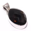 Natural Smoky Quartz Gemstone 925 Solid Sterling Silver Gift Pendant 1.14" R3V43