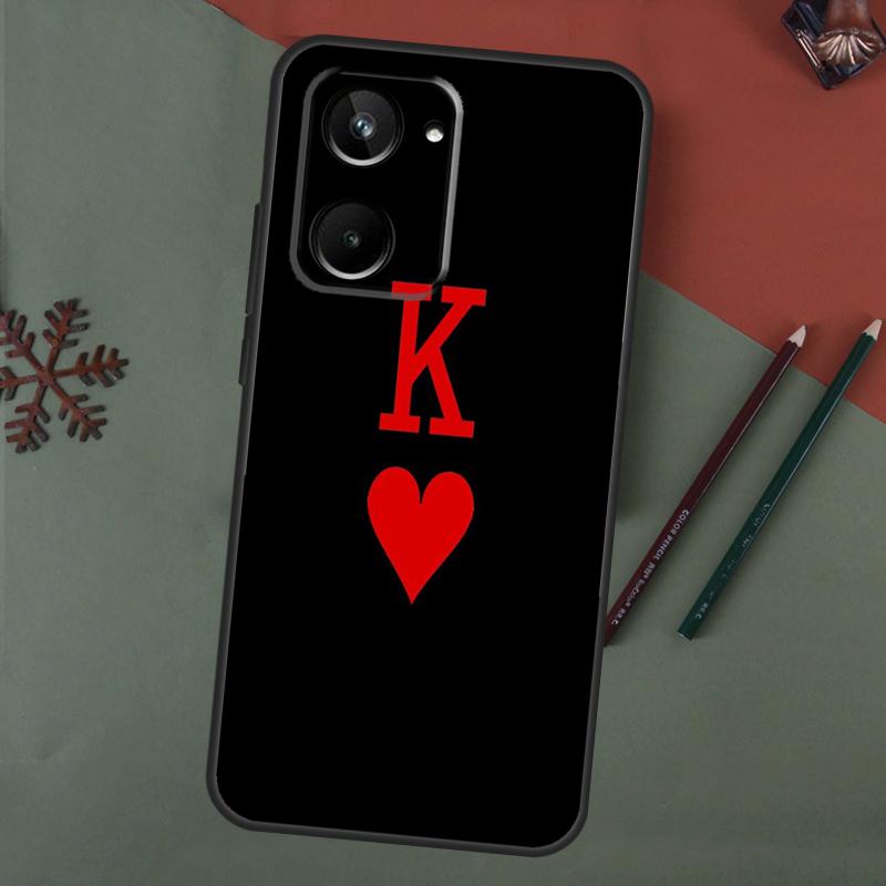 King Queen Couple Lovers Case For Realme C61 C53 C55 C33 C63 C51 C65 C67 C71 C75 11 12 13 14 15 Pro Plus GT6 GT7 Pro