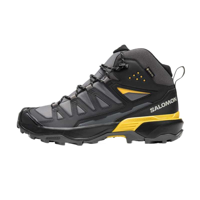 SALOMON X Ultra 360 Mid Gtx Fashion Comfortable Versatile Slip-Resistant Durable Mid-Top Hiking Shoes Unisex Hiking Shoes Black 477426