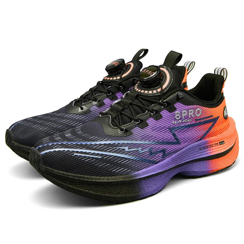 Red Rabbit 8pro Button Student Sneakers Men's and Women's Mandarin Duck Shoes Carbon Board Lightweight Shock Absorption Running Shoes Candy Color