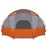 Dome Tent with Grey and Orange Roof 475 x 475 x 235 cm Taffeta