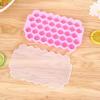37 Silicone Molds Honeycomb Ice Cube Trays Reusable Mold BPA Free Ice Maker with Removable Lids Ice Bucket Summer Accessories