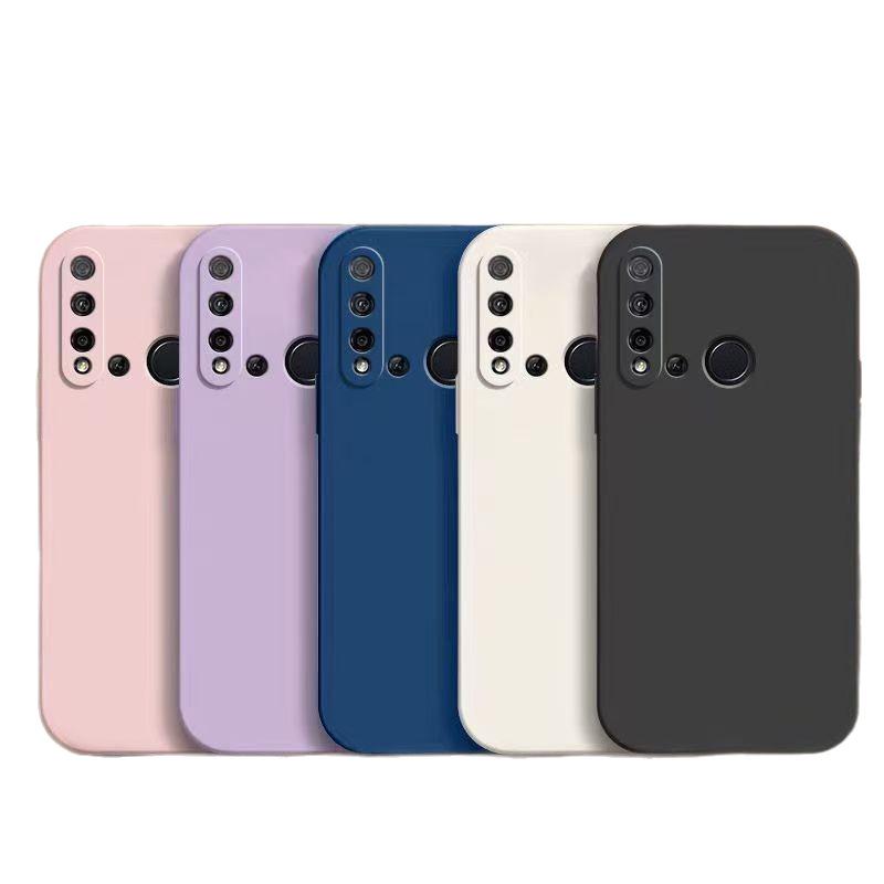 Чехол из жидкого силикона для Huawei P20 Lite 2019 - Полное покрытие, Защита от падений, Однотонный, Приятный для кожи.