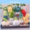 Soft Cute And Plush Vegetable Keychain Toys Including Garlic Onion Chili And Characters Corn