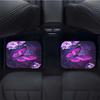 4pcs Purple Butterfly Pattern Car Floor Mats, Water-absorbent, Non-slip And Stain-resistant Mats, Used For Most Car Front And Rear Seat Floor Mats