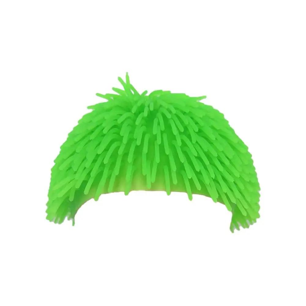 Comfortable To Wear Spiky Ball Prank Hat Portable Colorful Headgear Long Hair Head Cover  Gag Gift