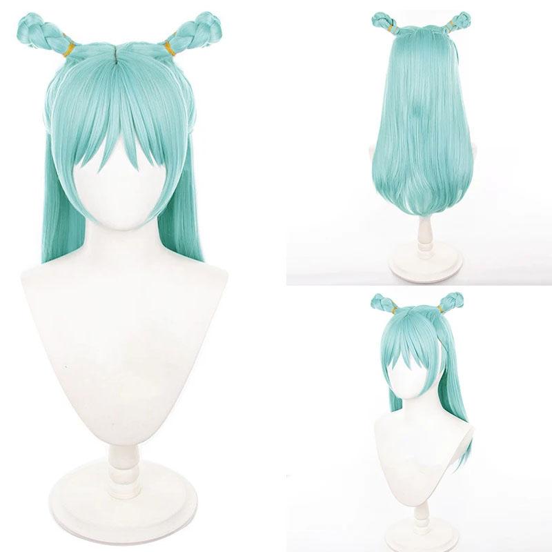 Парик для косплея Hajime Kashimo, длинные, голубые, предварительно заплетенные, термостойкие синтетические волосы, парики в стиле аниме + шапочка для парика