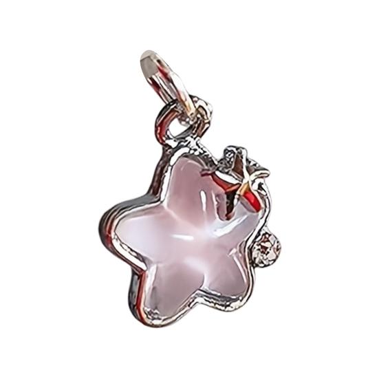 Yousheng Star-Shaped Phone Dust Plugs Type-C Port Covers with Charm Pendant Reusable Dust Plugs for Protecting Against Dirt Moisture