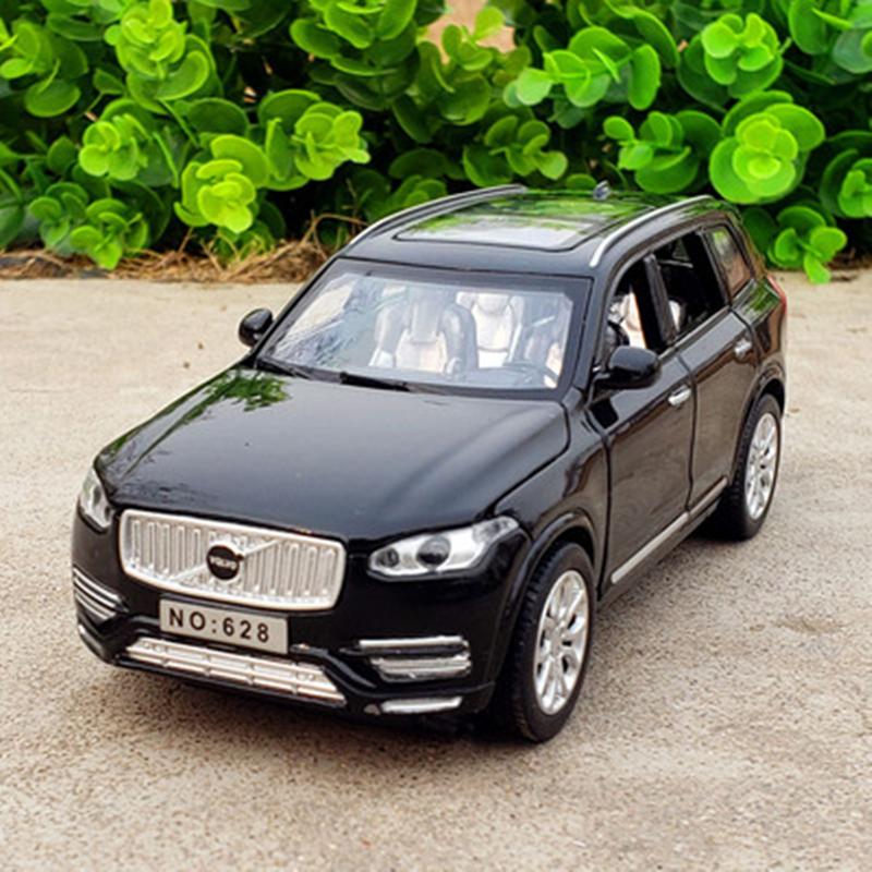 1:32 VOLVO XC90 Внедорожник Литой Модель Автомобиля Литье под Давлением и Игрушка Металлические Транспортные Средства Коллекция Моделей Автомобилей Звук и Свет Высокая Симуляция Подарок для Детей