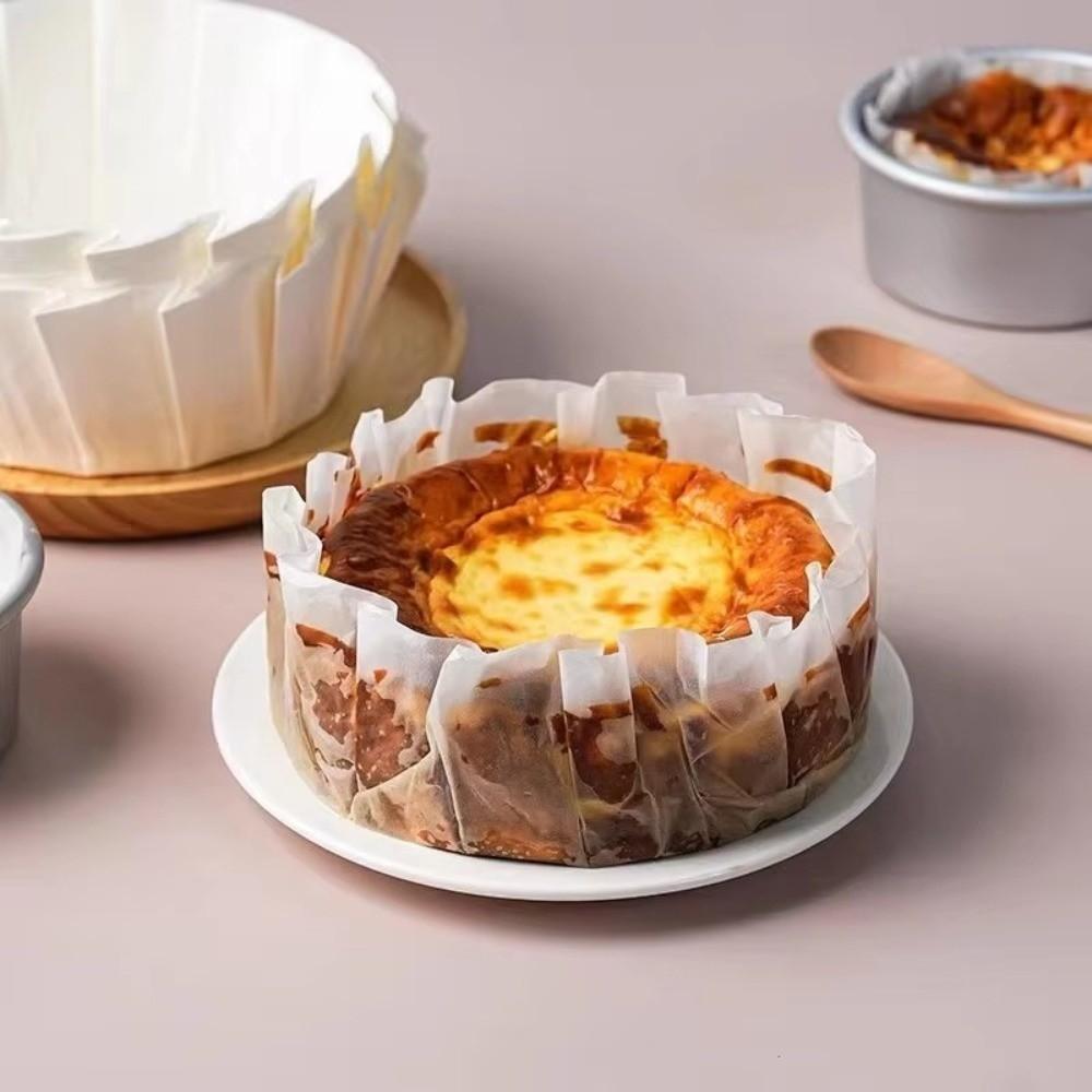 4/6/8inch Cake Pan Liner Oilproof Basques Cake Paper New Baking Papers Kitchen Use