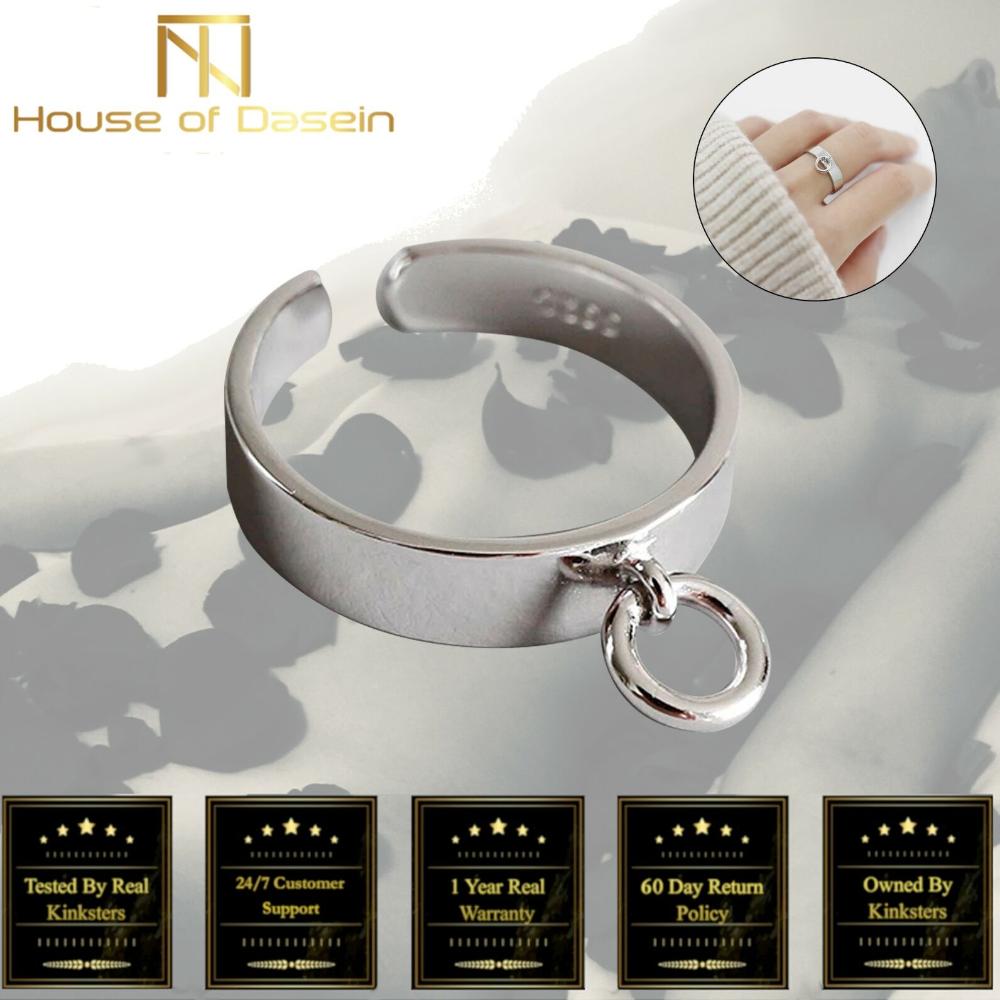 Silver Open Ring Mini Collar  Owned Submissive Gift Symbolic Jewellery  Jewellery