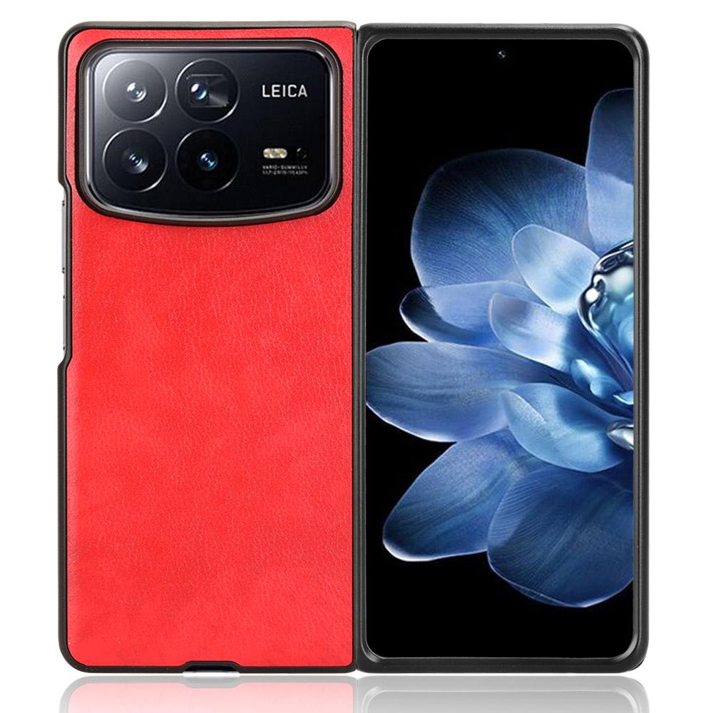 Чехол для Xiaomi Mix Fold 4 5G, текстура личи, ПУ-кожа + ПК, чехол для телефона