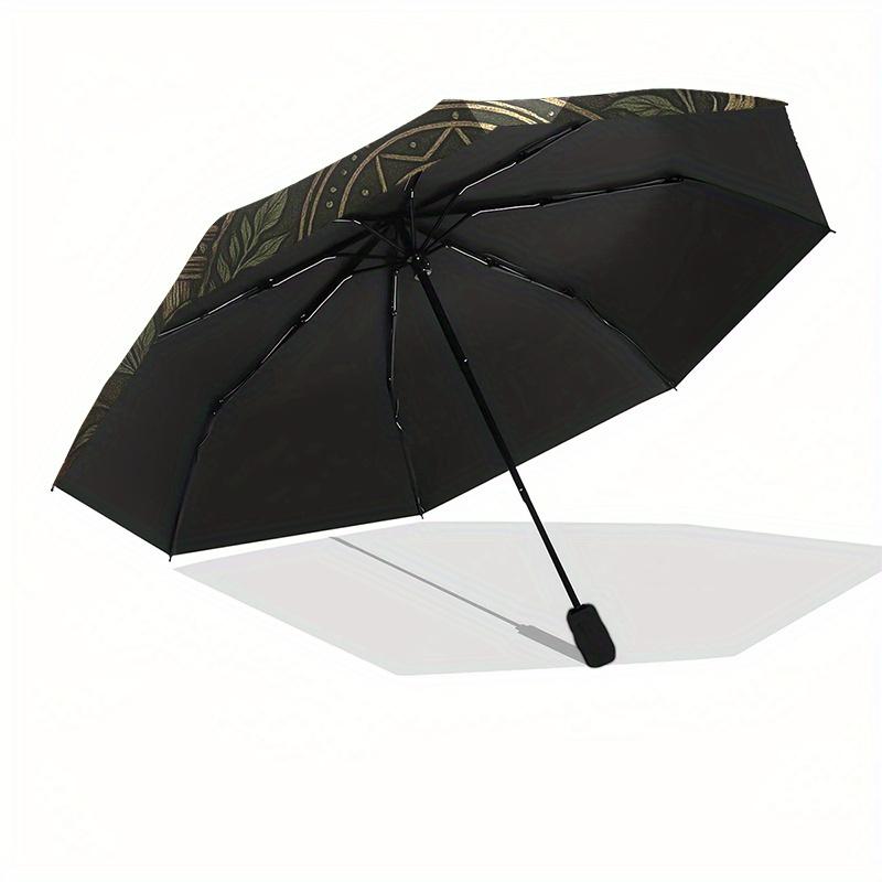 Dark Mystic Skulls: Circular Wall Art DecorUmbrella, Portable 3-Fold Compact Umbrella for Men & Women Gift