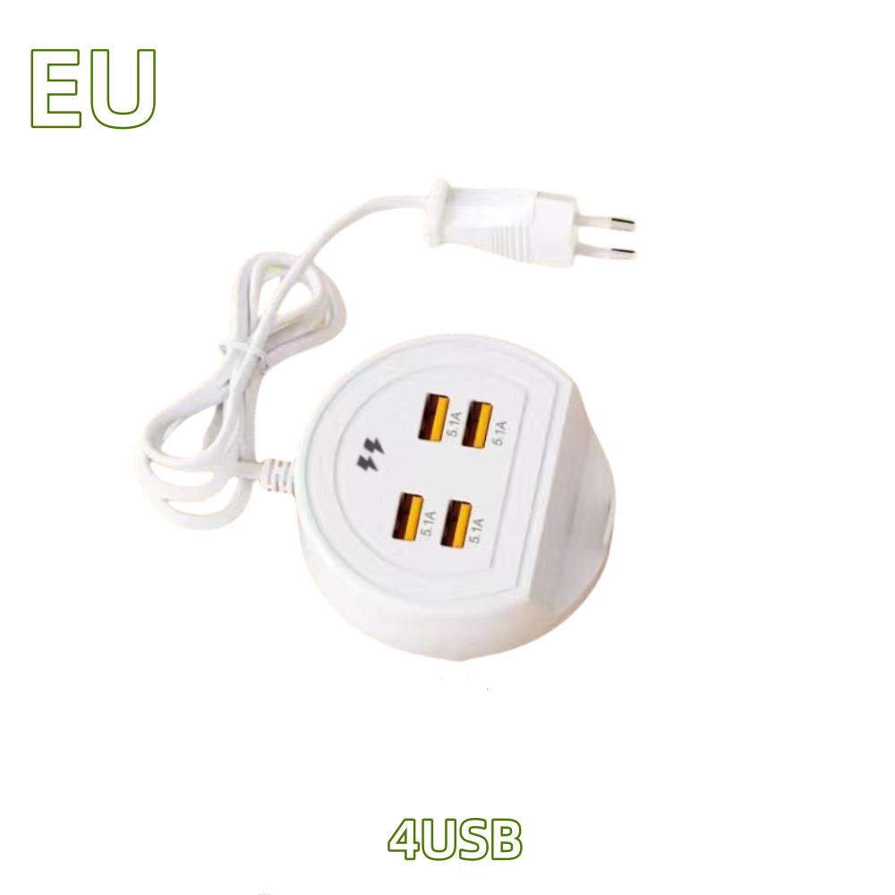 USB Desktop Power Strip Multifunction 4 Ports Type C Fast Charging Socket Home Electronics For Iphone Xiaomi 14 15 EU/US/UK Plug