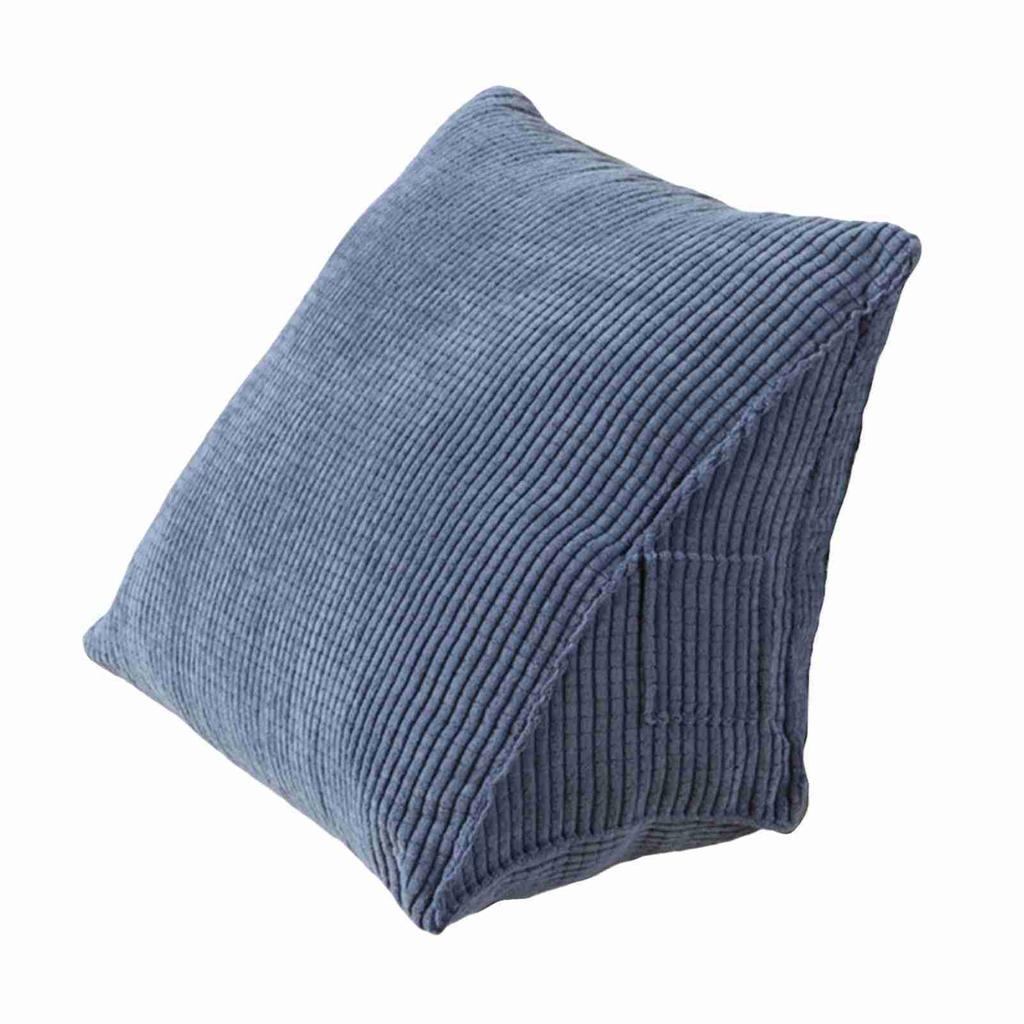 Треугольная подушка Удобная подушка для чтения с карманом на молнии Треугольный клин Валик Маленькая подушка для поддержки спины Подушка