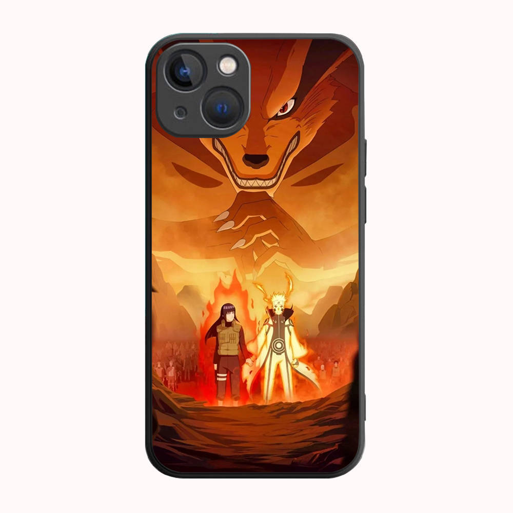 B-42 Наруто черный чехол для Samsung S24 S23 S22 S21 S20 FE S10 Lite Ultra S7 S8 S9 Plus A05S A11 A12 A13 A15 A22 A24 A25 A32 A52 A71 5G