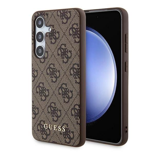 Guess Guhcs24Sg4Gfbr S24 S921 Brown/Brown Hardcase 4G Metal Gold Logo