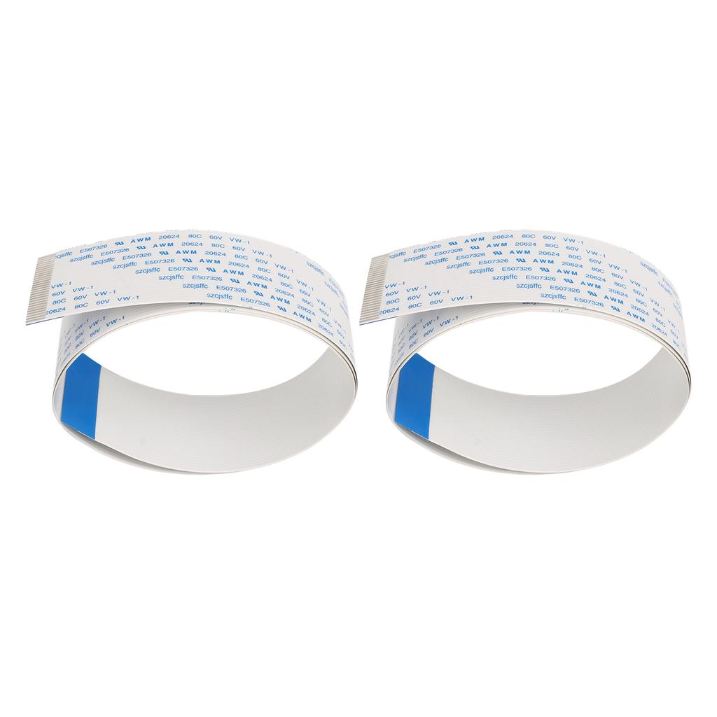 2Pcs Printer Flexible Flat Cable Fast Transmission High Softness FFC Flexible Ribbon Cable for