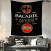Bacardi Wall Tapestry Aesthetic Wall Hanging Printed Fabric Blanket Decorative Tapestries for Bedroom Living Room Home Decor