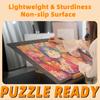 TELY Foldable Puzzle Board Large Hard Felt Board for up to 1000 Pieces Portable Puzzle Pad Easy to Move and Store (Black)