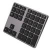  308 35 Keys Numeric Keypad Rechargeable Wireless   Thin Keyboard Compatible with   5.0(Black )