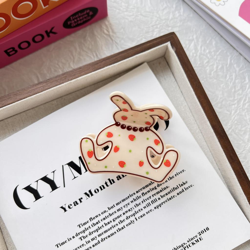 Корейский стиль Клетчатая заколка для собак Краб Щенок Пятнистая заколка для кошек Маленькая заколка для акулы Аксессуары для волос