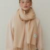 TATIANA Maxi Lambskin Wool Scarf MF8011 Milk BUTTER