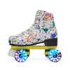 Roller Skates Skates Adult Double Rows Four Wheel Full Set Colorful Flash Roller Skating Skates