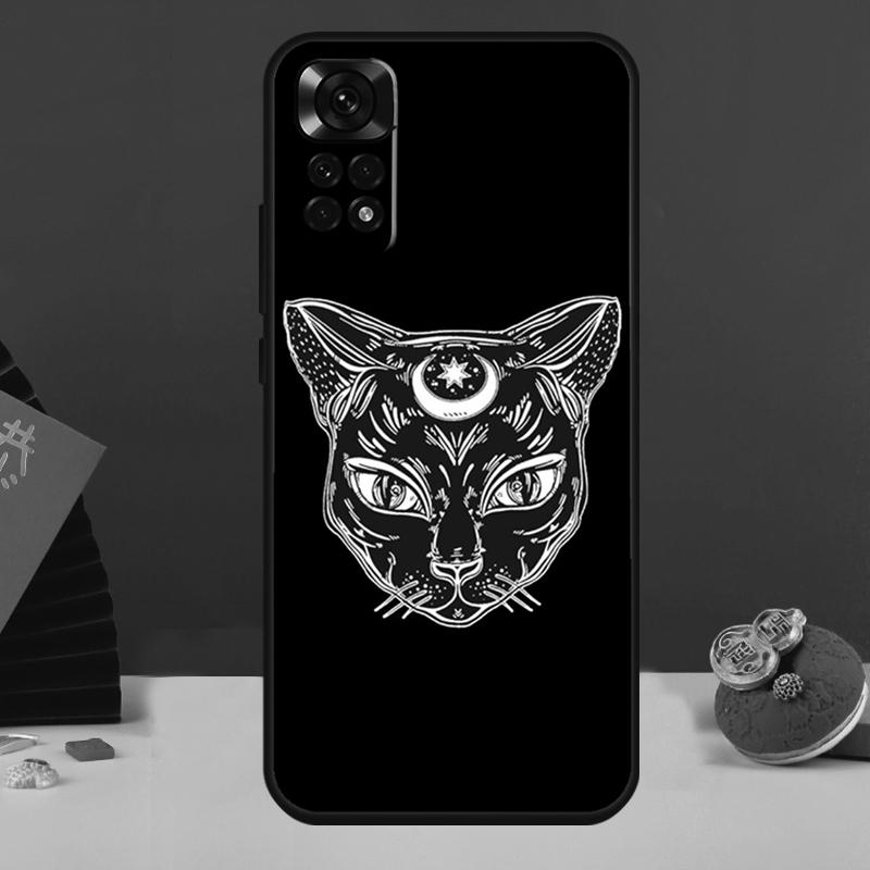 Чехол для телефона Witchcraft Witch Cat для Redmi Note 8 9 10 11 12 Pro 8T 9S 10S 11S Redmi 10 9 12C 9C 9T 10C 10A Чехол Capa