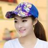 Flower Printed Fishing Cap Mesh Hip Hop Sun Hat New Baseball Cap  Summer Autumn Outdoor