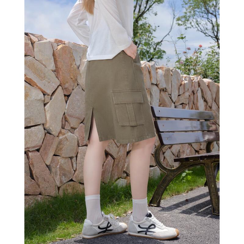Betu Women's Workwear Style Midi Skirt