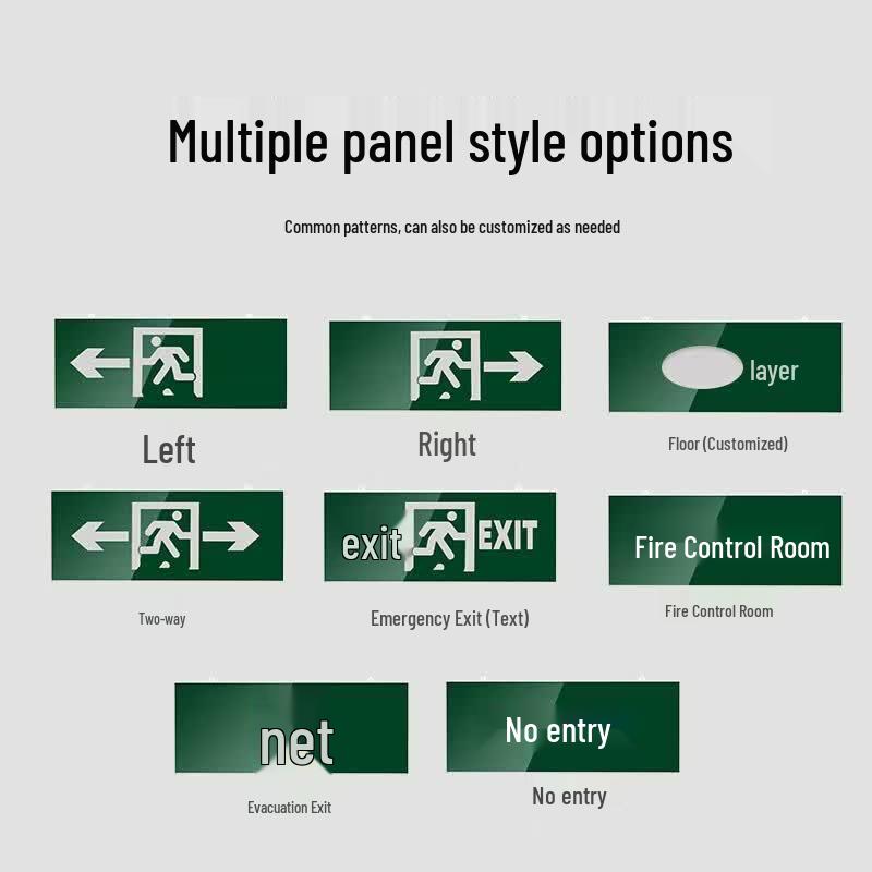 Minggu 2025 New Standard Emergency Exit Signs & Lighting