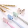 Dustproof Portable Health Cleaner Wheat Straw Travel Toothbrush Head Cover 4PCs Protective Case